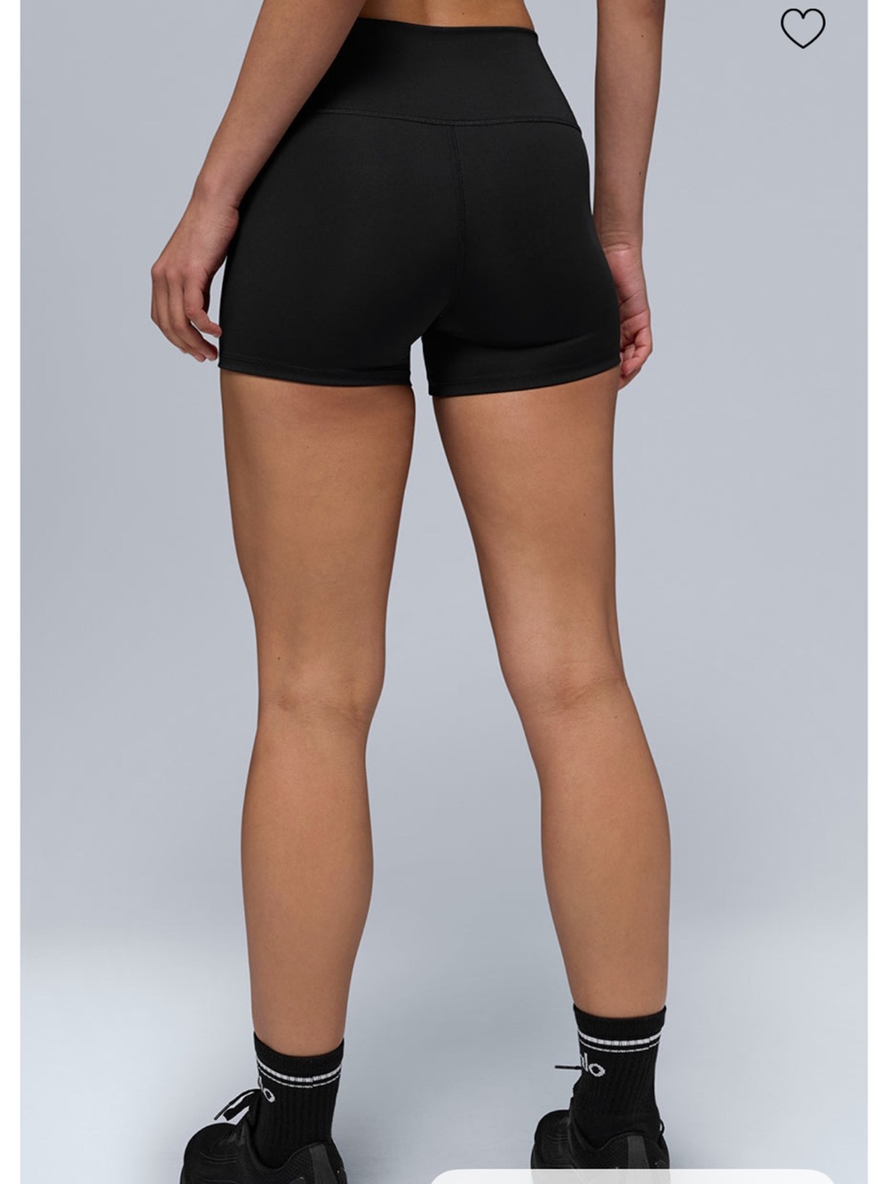 NWT Alo Yoga 3” High-Waist Airlift Shorts Black Size Small Compression - Picture 2 of 4